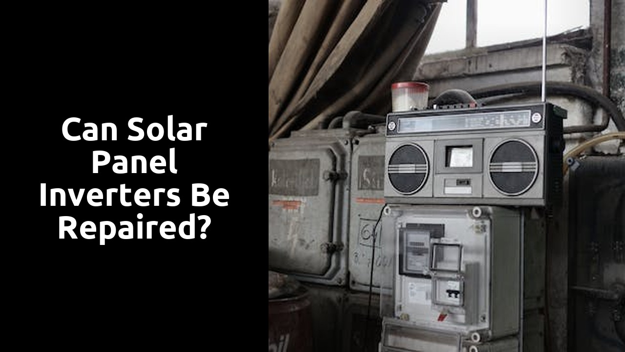 Can solar panel inverters be repaired?