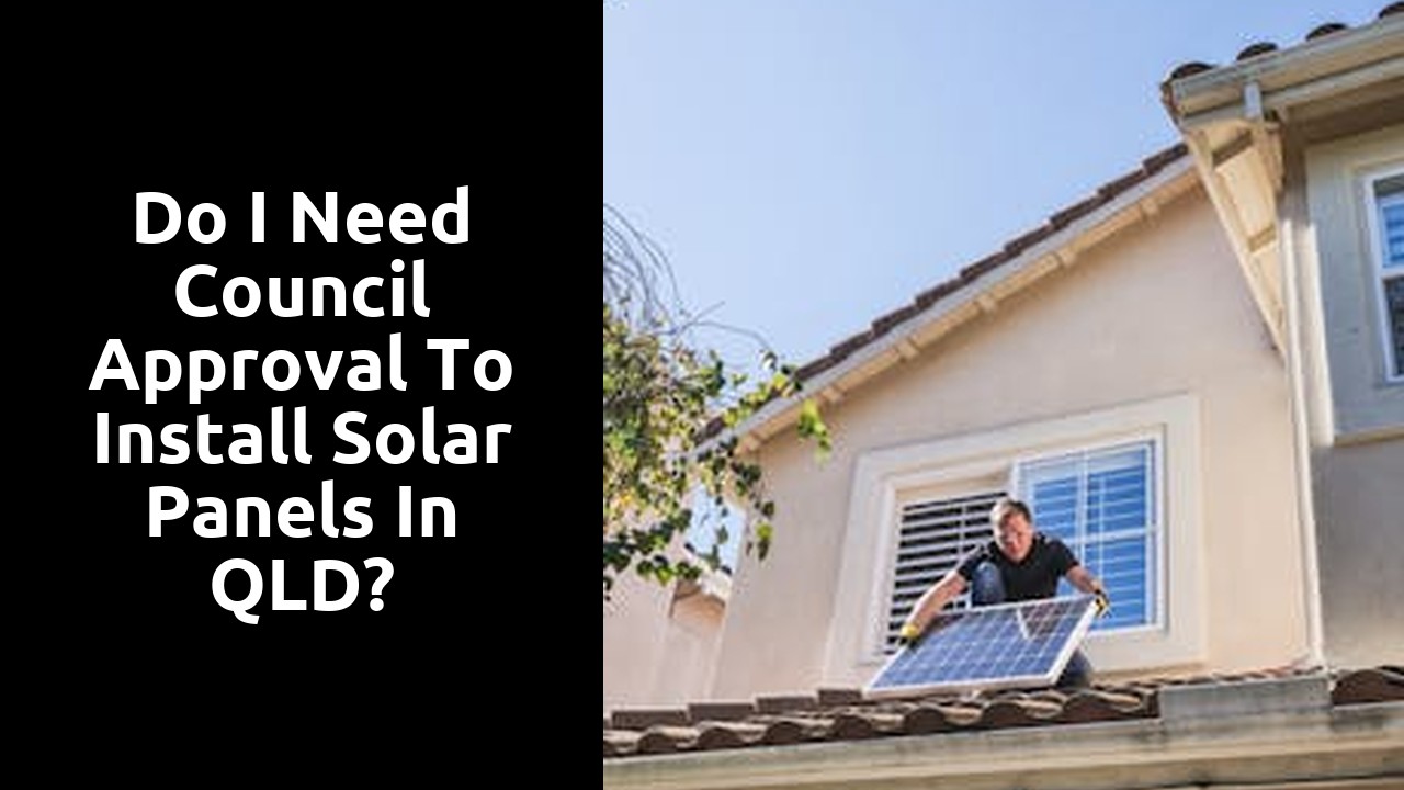 Do I need council approval to install solar panels in QLD?