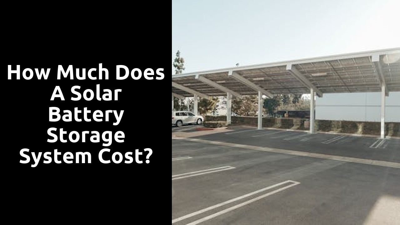 How much does a solar battery storage system cost?