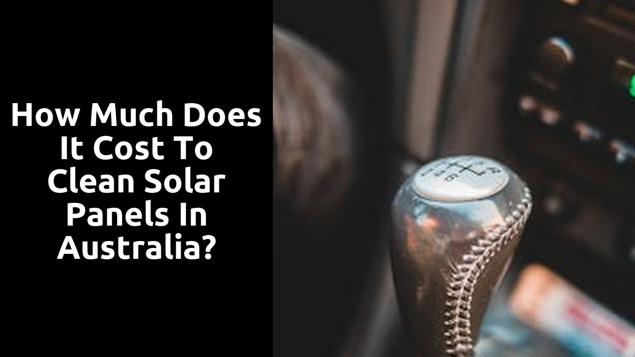 How much does it cost to clean solar panels in Australia?