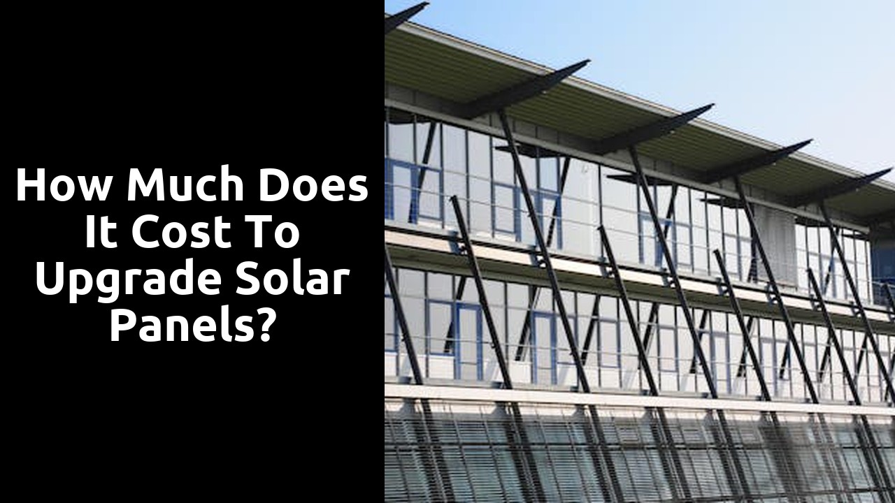 How much does it cost to upgrade solar panels?