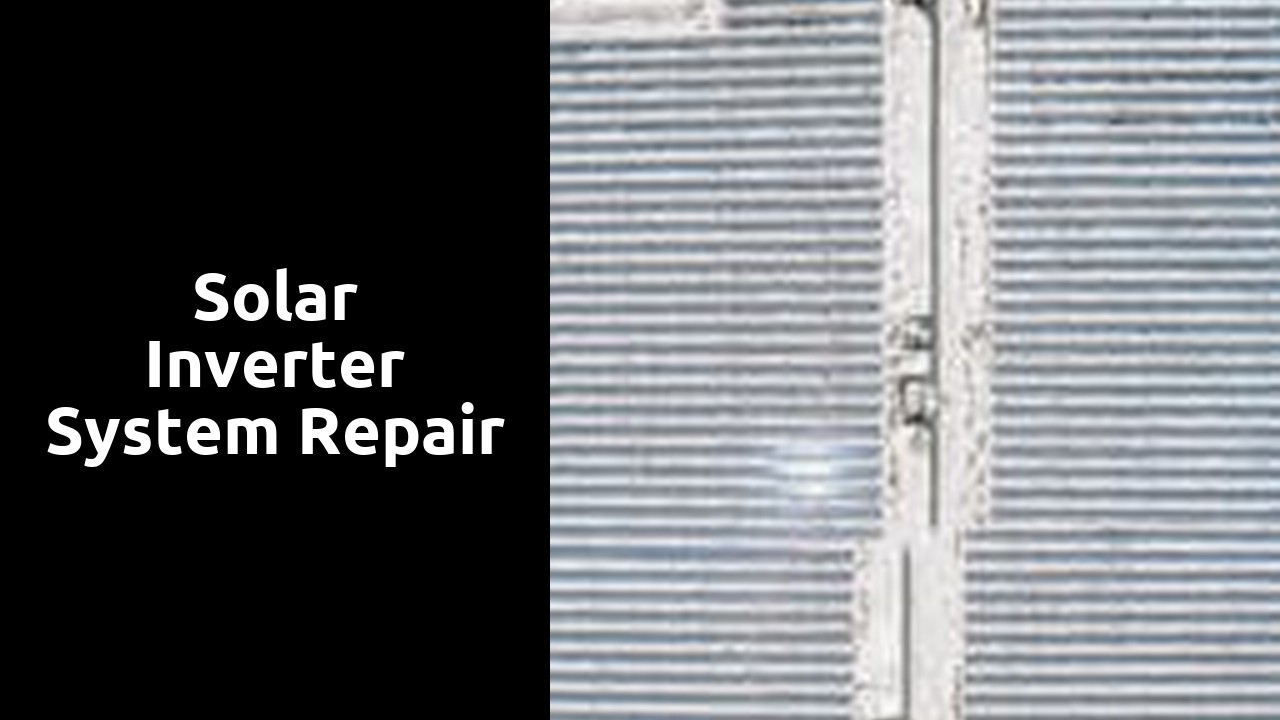 Solar Inverter System Repair